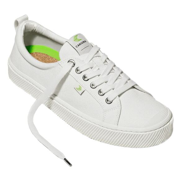Cariuma Unisex Canvas Low Top Casual Comfort Sneakers Oca Low Off-White W8.5/M7 - Picture 1 of 13